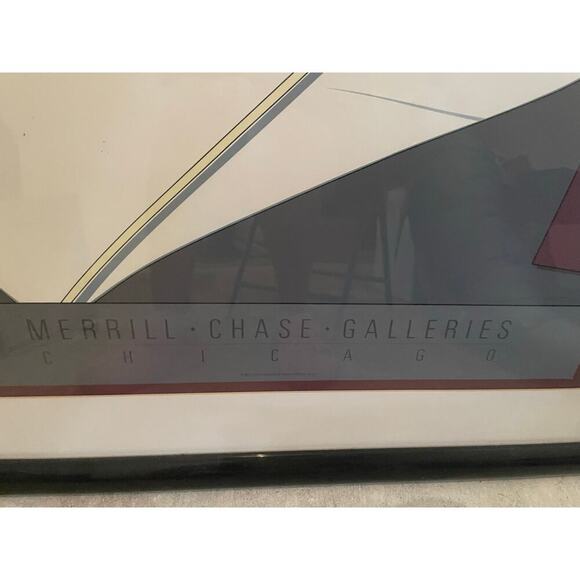 PATRICK NAGEL 1987 FRAMED COMMEMORATIVE #11 SERIGRAPH 35’ by 48’ COLLECTIBLE - Picture 2 of 9